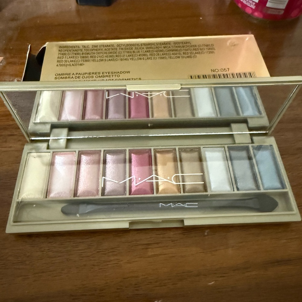 MAC Cosmetics Eyeshadow Palette with Cream, Pink, and Blue Shades